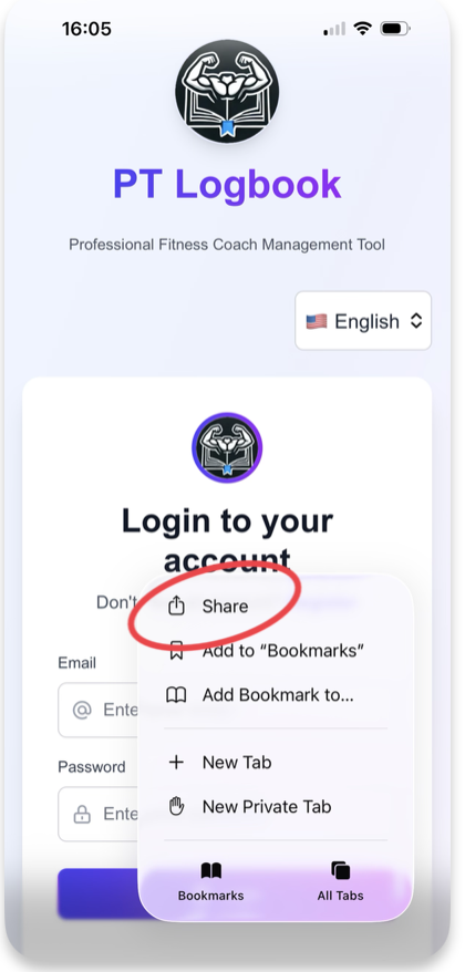 Add to Home Screen - Step 2