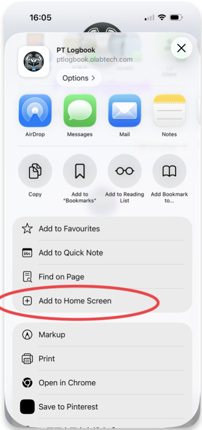 Add to Home Screen - Step 3